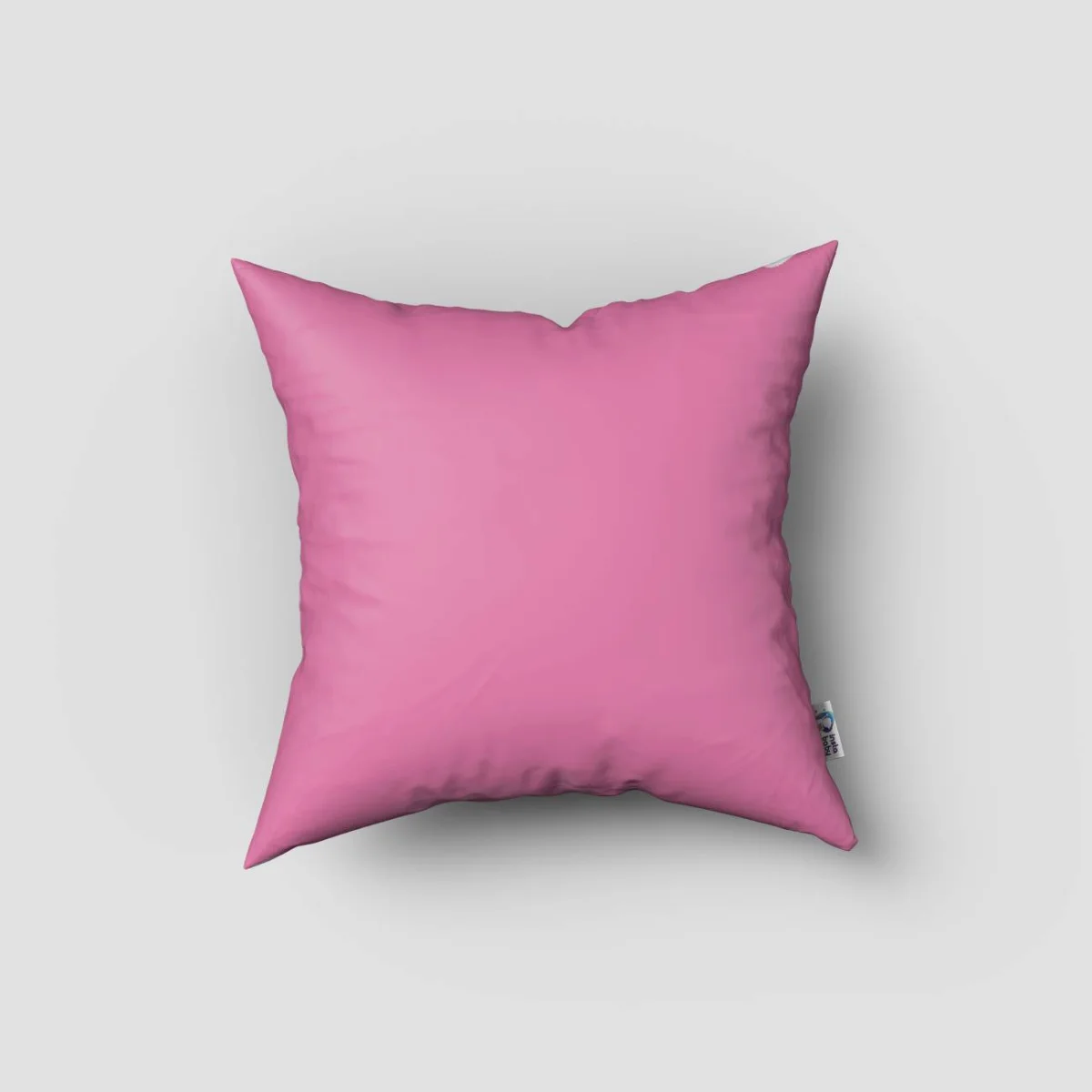 Yıldız Kırlent Kılıfı | Pembe Gri kısımda beyaz yıldızlar Desenli