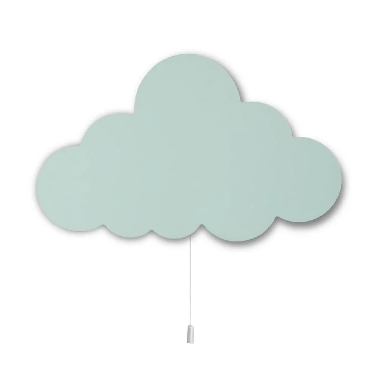 Bulut Ahşap Avize | Açık Yeşil Desensiz Desenli