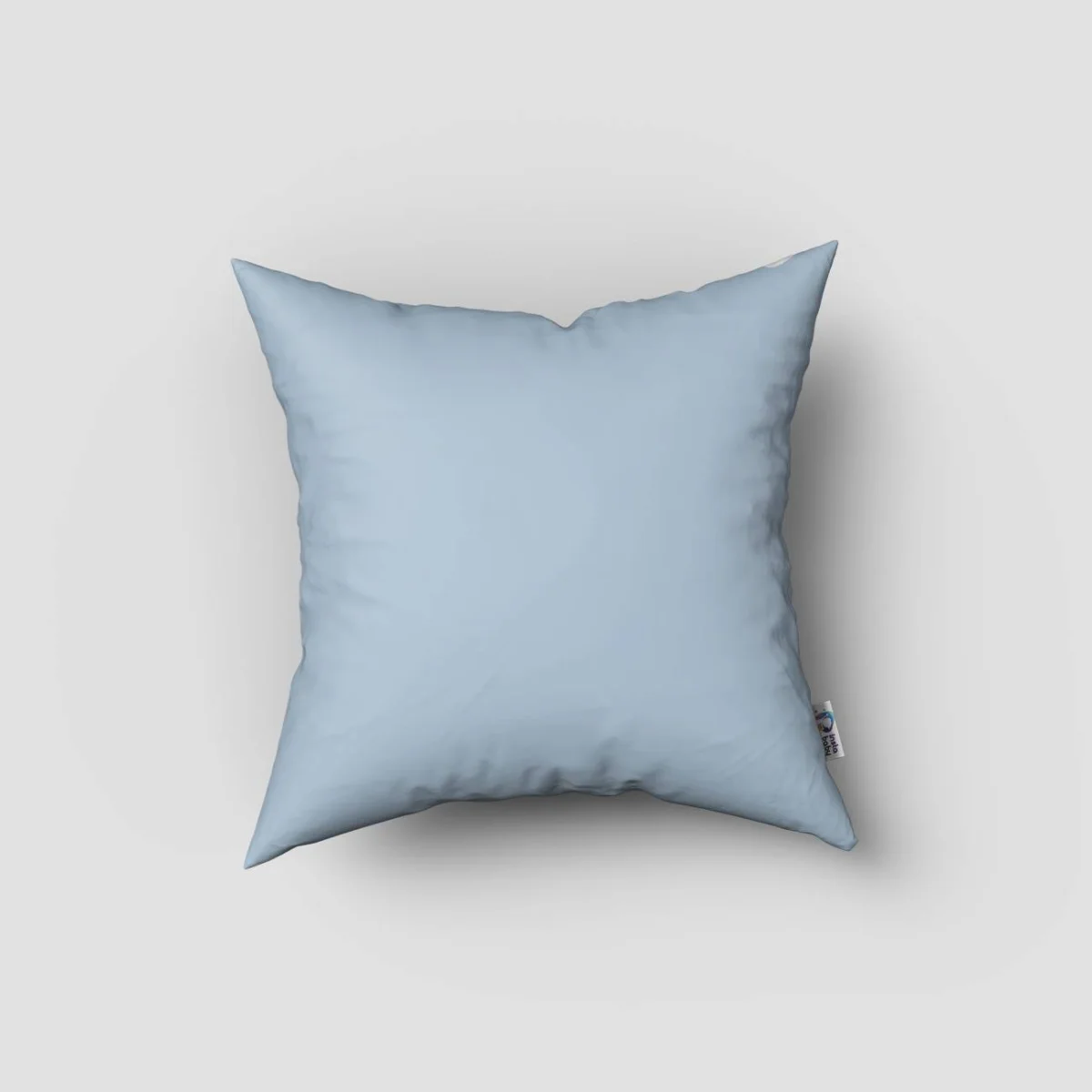 Bulutlar Kırlent Kılıfı | Mavi Gülümseyen yüzlü beyaz bulutlar Desenli