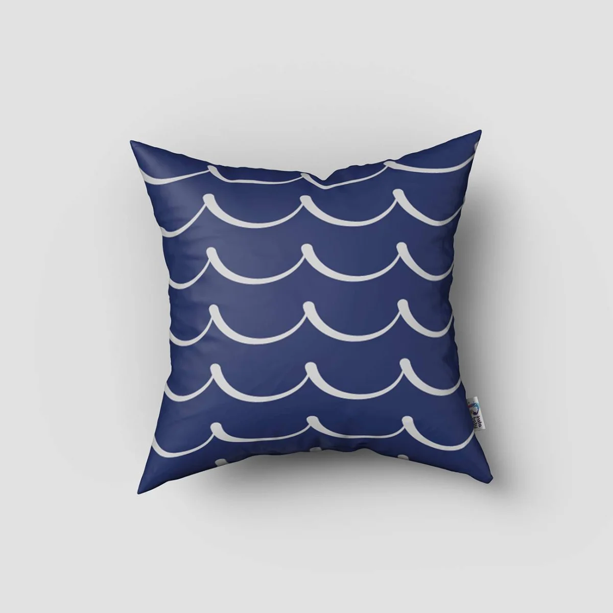 Korsan Kırlent Kılıfı | Beyaz Gemiler, ahtapot Desenli