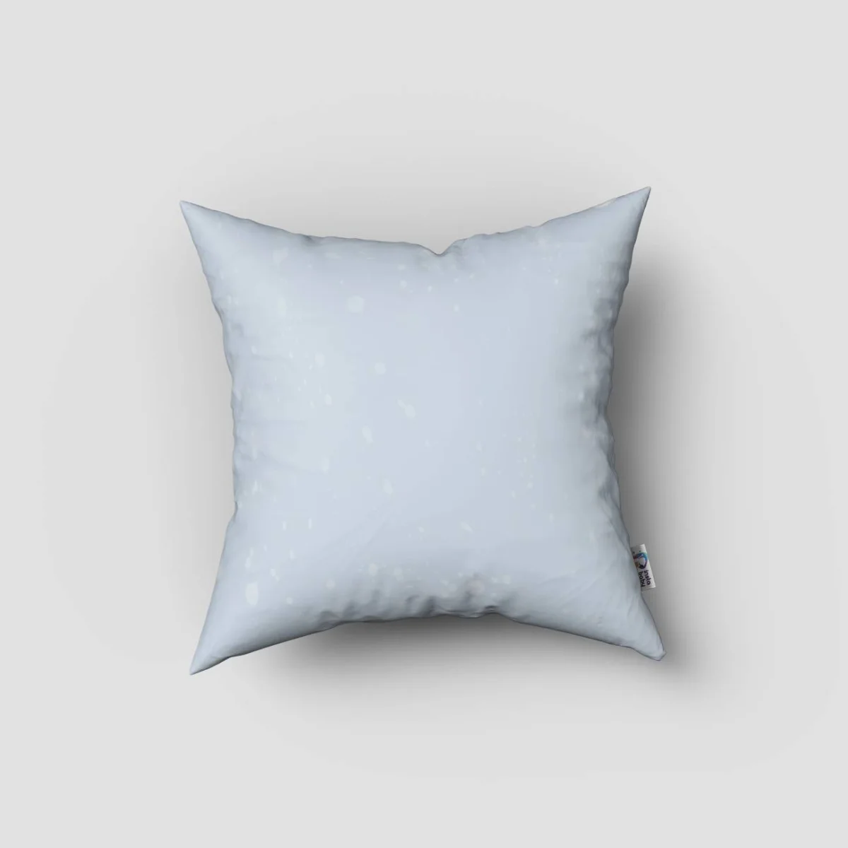 Panda, Ay Kırlent Kılıfı | Mavi yıldız, çiçekler Desenli