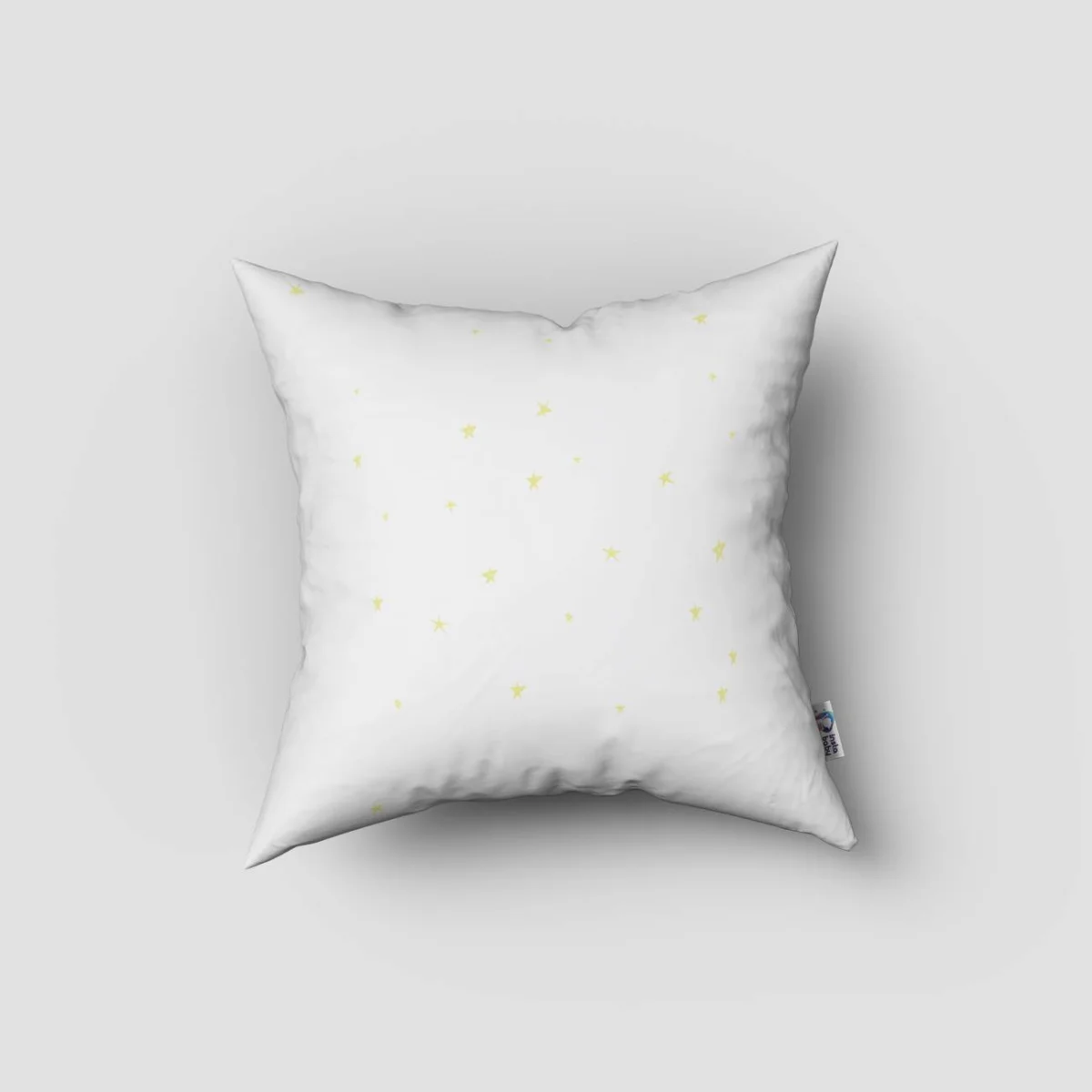 Unicorn Kırlent Kılıfı | Beyaz yıldız Desenli