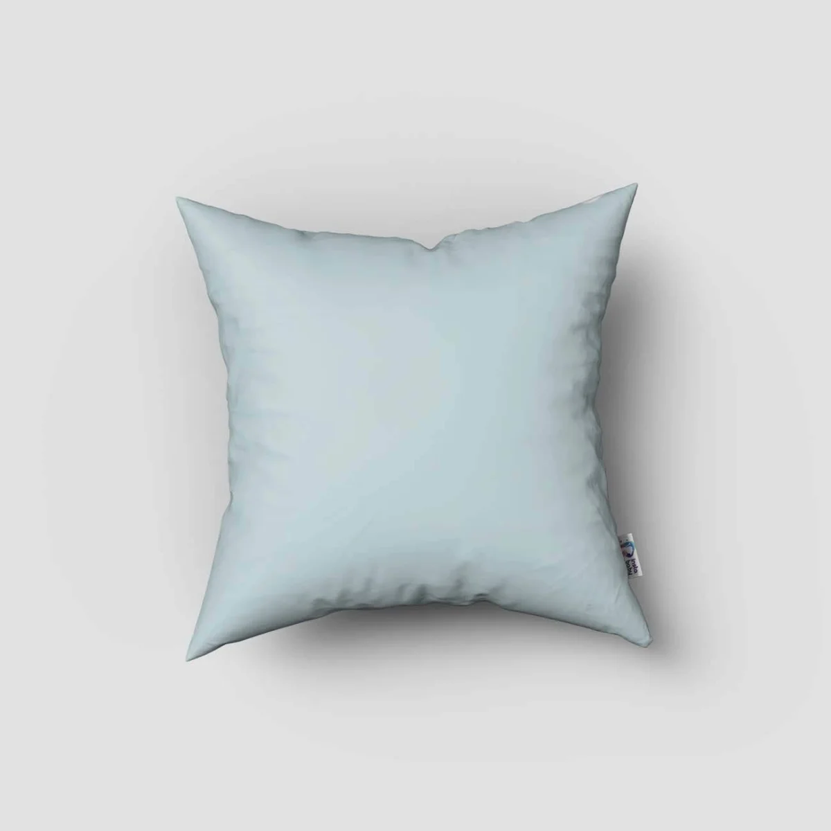 Orman Hayvanları Kırlent Kılıfı | Mavi pençe izleri, renkli daireler Desenli