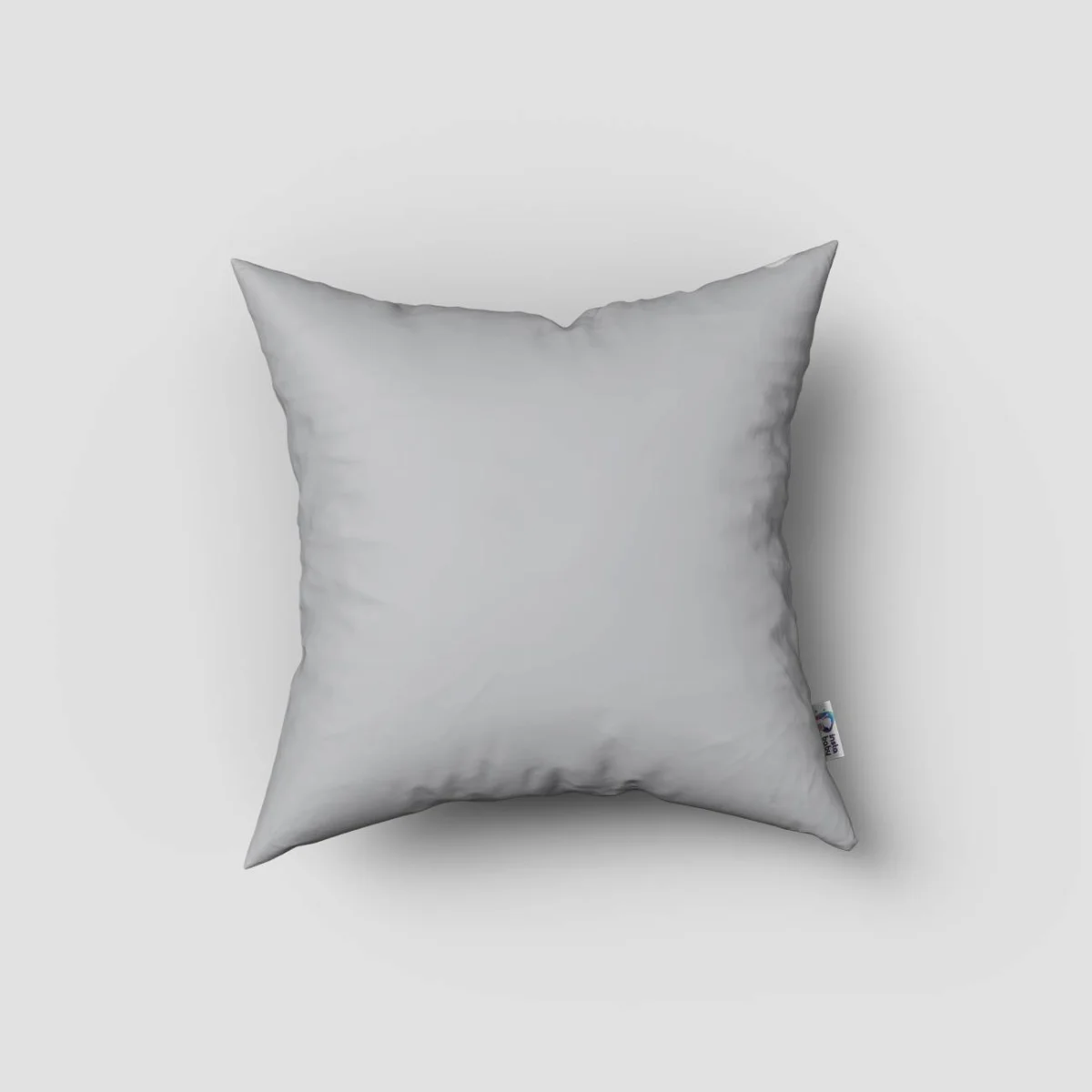 Kraliyet / Prens Kırlent Kılıfı | Açık Gri Taç, defne çelengi Desenli