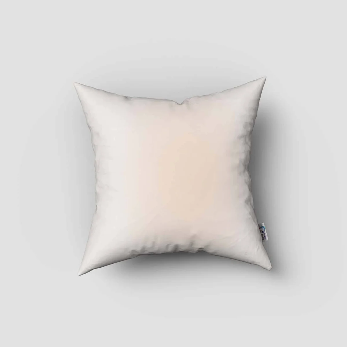 Orman Hayvanları Kırlent Kılıfı | Beyaz yapraklar, çiçekler Desenli