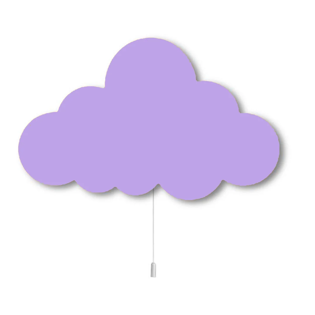 Bulut Ahşap Avize | Mor Yok Desenli