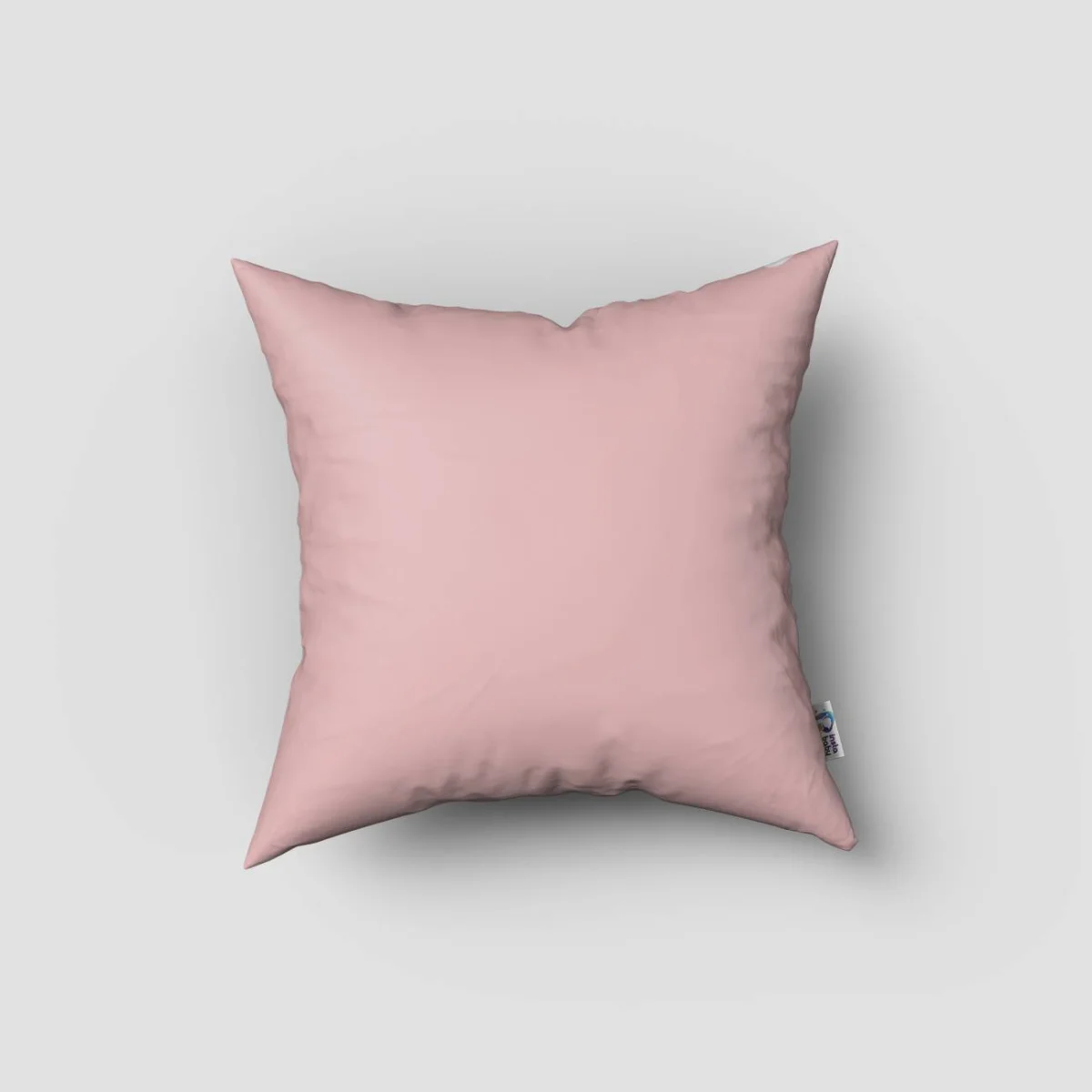 Çiçekli Harf Kırlent Kılıfı | Pembe lale, sümbül ve çeşitli çiçekler Desenli