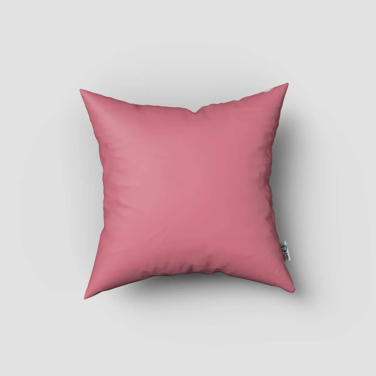 Kişiselleştirilmiş harf ve çiçekler Kırlent Kılıfı | Pembe Altın ışıltı, suluboya fırça darbesi D...