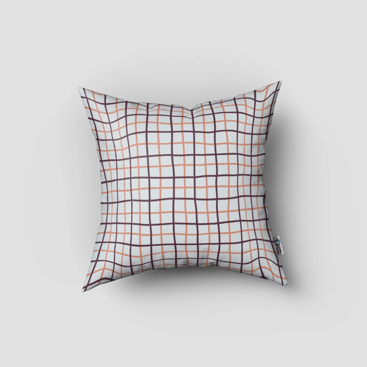 Orman Hayvanları Kırlent Kılıfı | Beyaz Ağaçlar, mantarlar Desenli