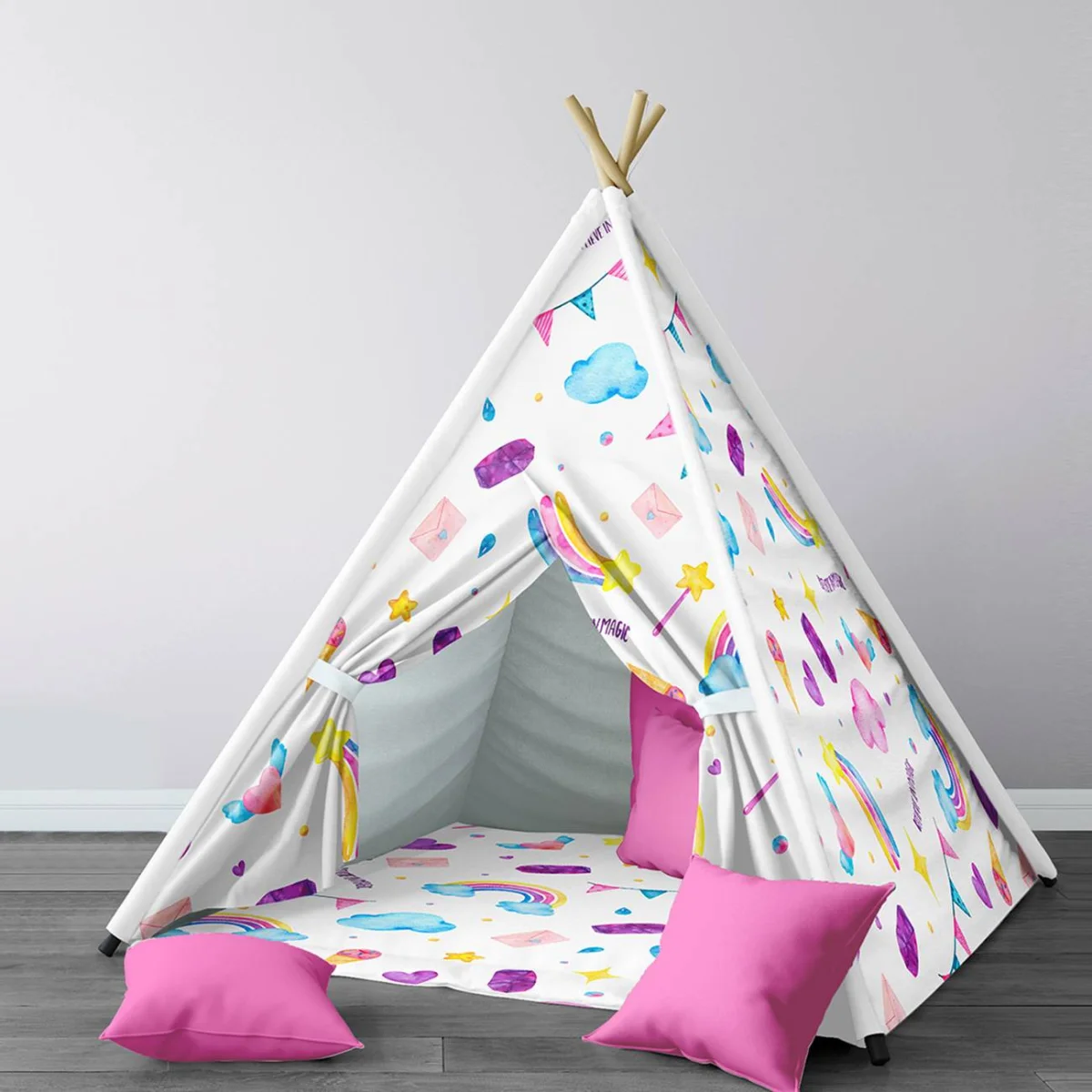 düz renk Çadır Evi | pembe yok Desenli