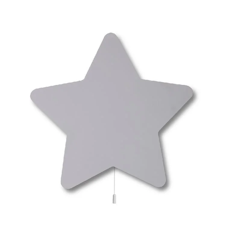 Yıldız Ahşap Avize | Gri Yok Desenli