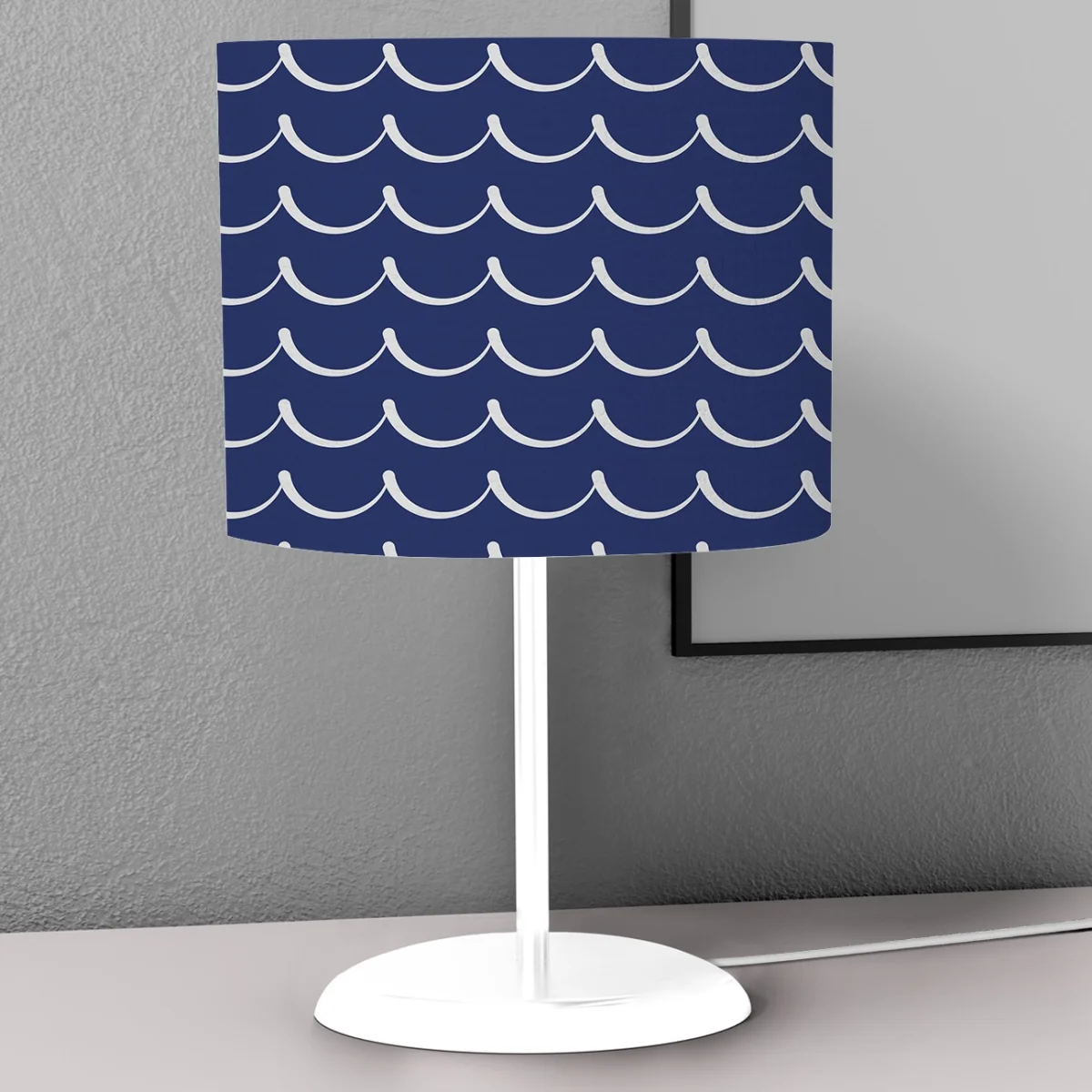 Korsan Abajur | Beyaz Gemiler, ahtapot Desenli