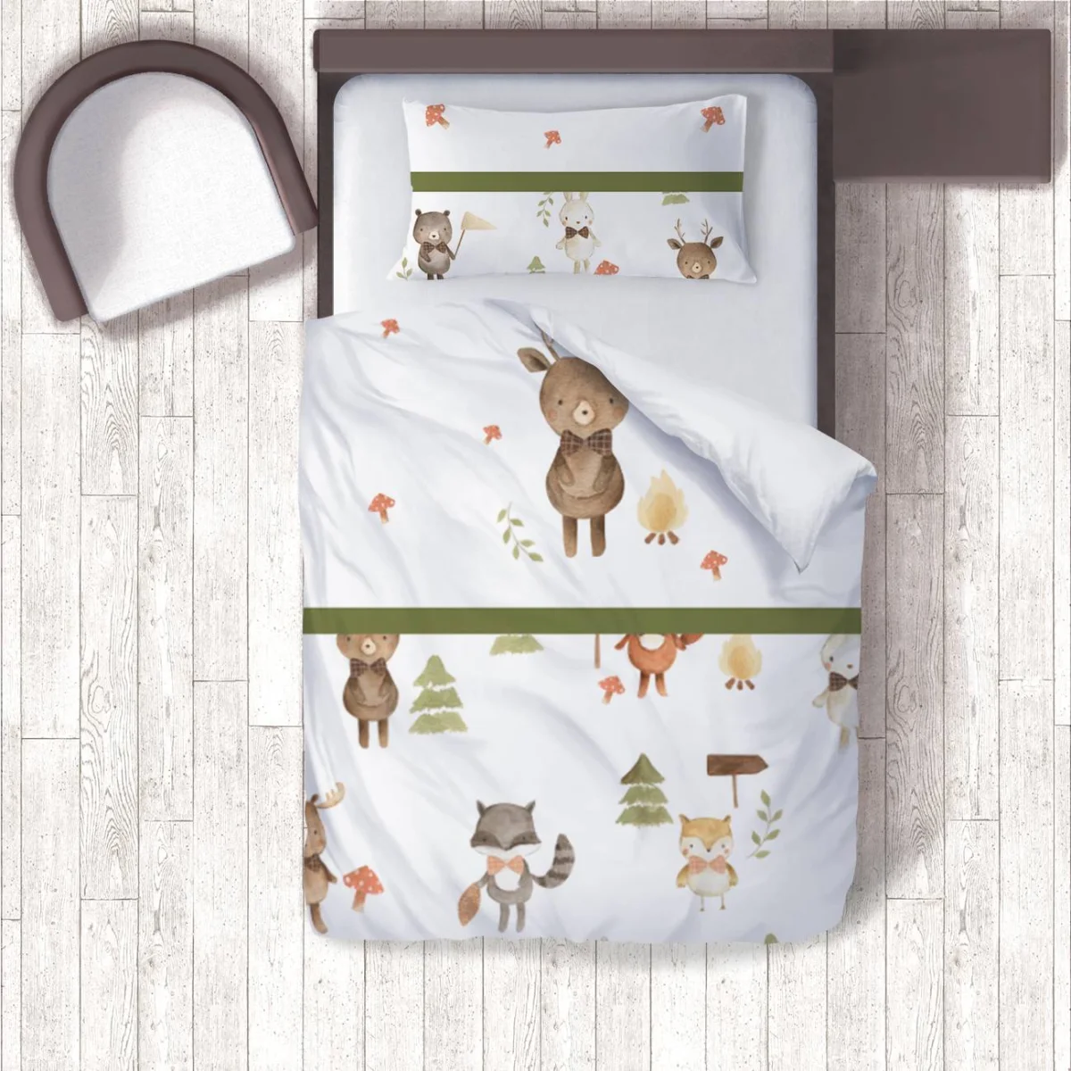 Ay, Yıldızlar ve Hayvanlar Ay Avize | Gri yıldız, kutup ayıları Desenli