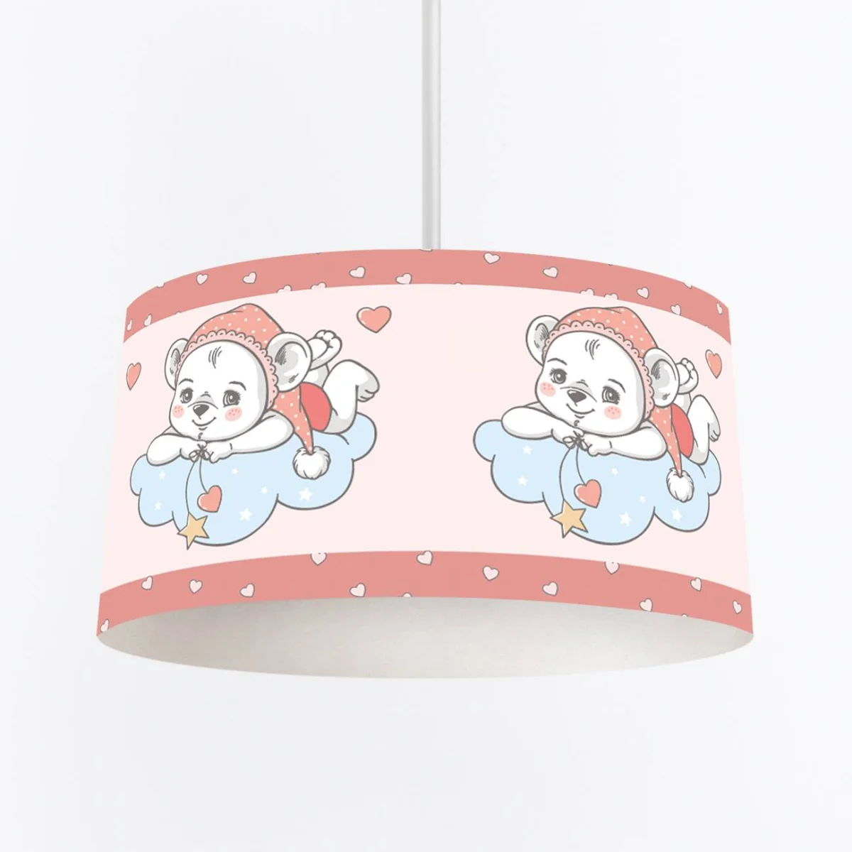 Ayıcık Sarkıt Avize | Pembe Ayıcık, bulut Desenli