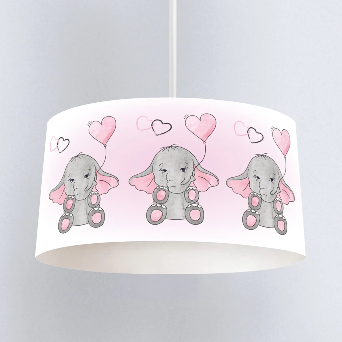 Filler Sarkıt Avize | Pembe Kalpler, yıldızlar Desenli