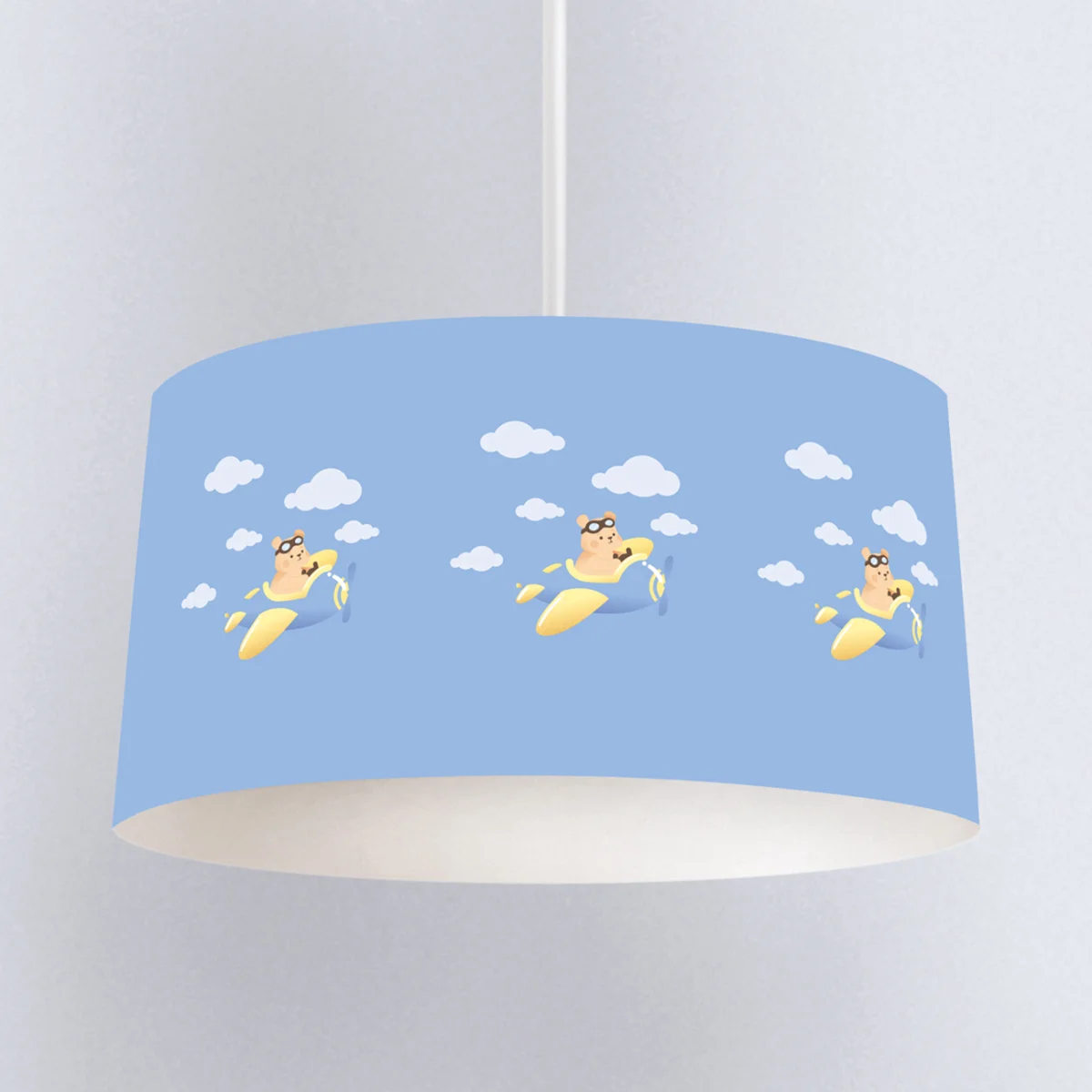 Pilot Ayı Sarkıt Avize | Mavi bulutlar Desenli