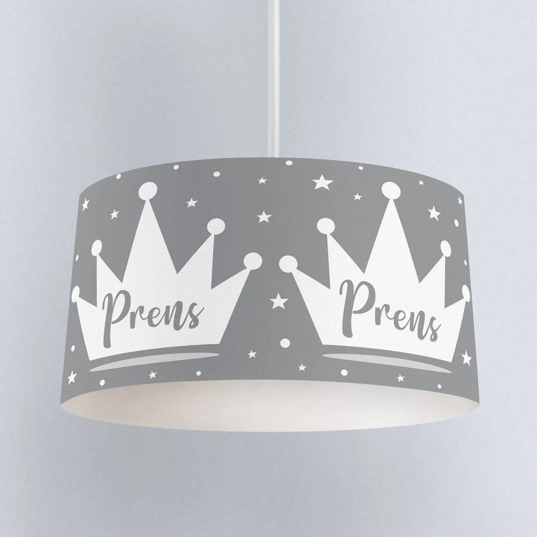 Prens Sarkıt Avize | Mavi Taç, yıldızlar ve noktalar Desenli