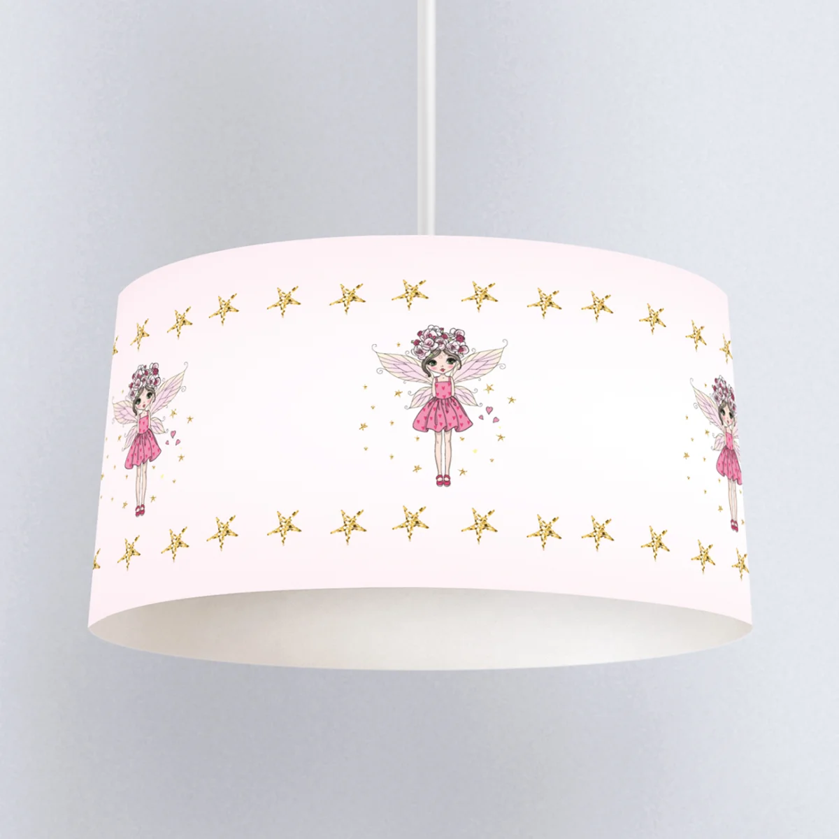 Peri, Unicorn, Sihir Sarkıt Avize | Beyaz yıldız, kalp Desenli