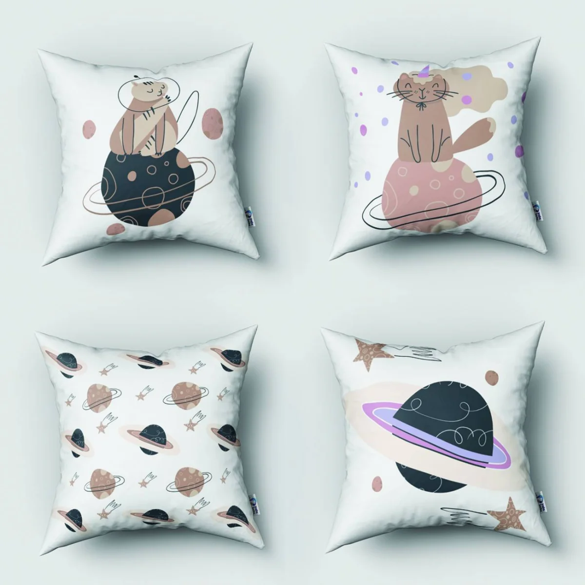 Özel Tasarım 4lü Kırlent | Bebek ve Çocuk Odası