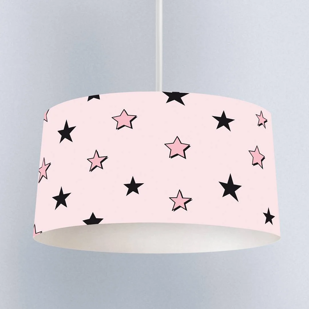 Süper Kız Sarkıt Avize | Beyaz şehir manzarası, bulutlar Desenli