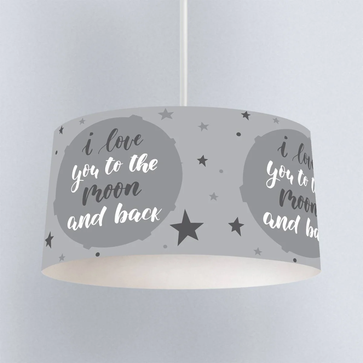 Uzay, Tilki Sarkıt Avize | Gri Yıldızlar, dünya Desenli