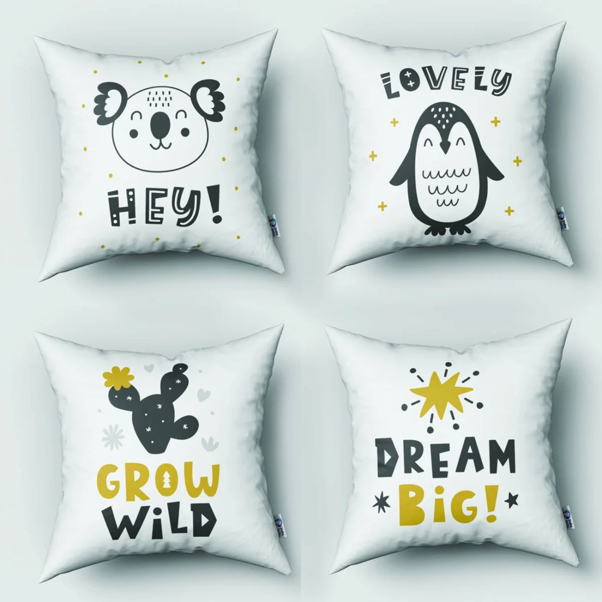 Özel Tasarım 4lü Kırlent | Bebek ve Çocuk Odası