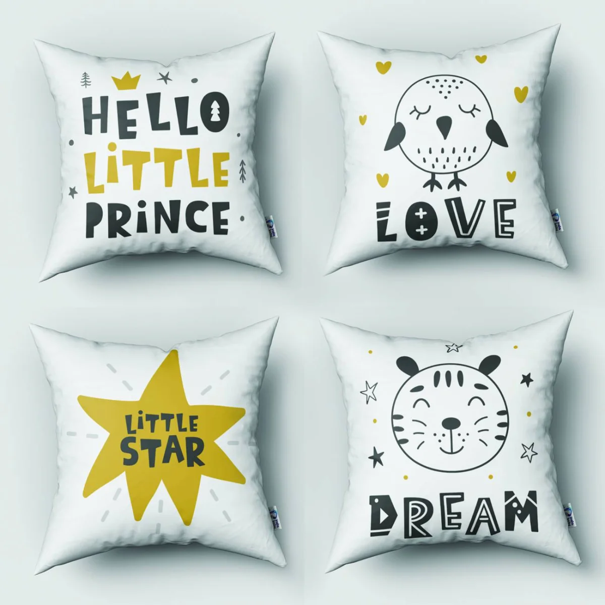 Özel Tasarım 4lü Kırlent | Bebek ve Çocuk Odası