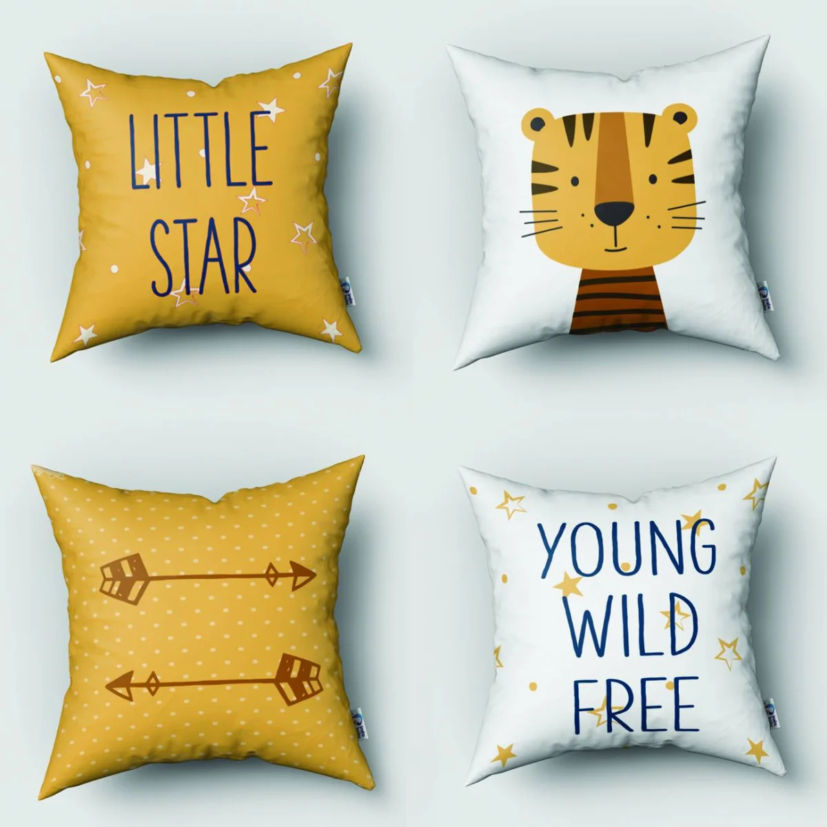 Özel Tasarım 4lü Kırlent | Bebek ve Çocuk Odası