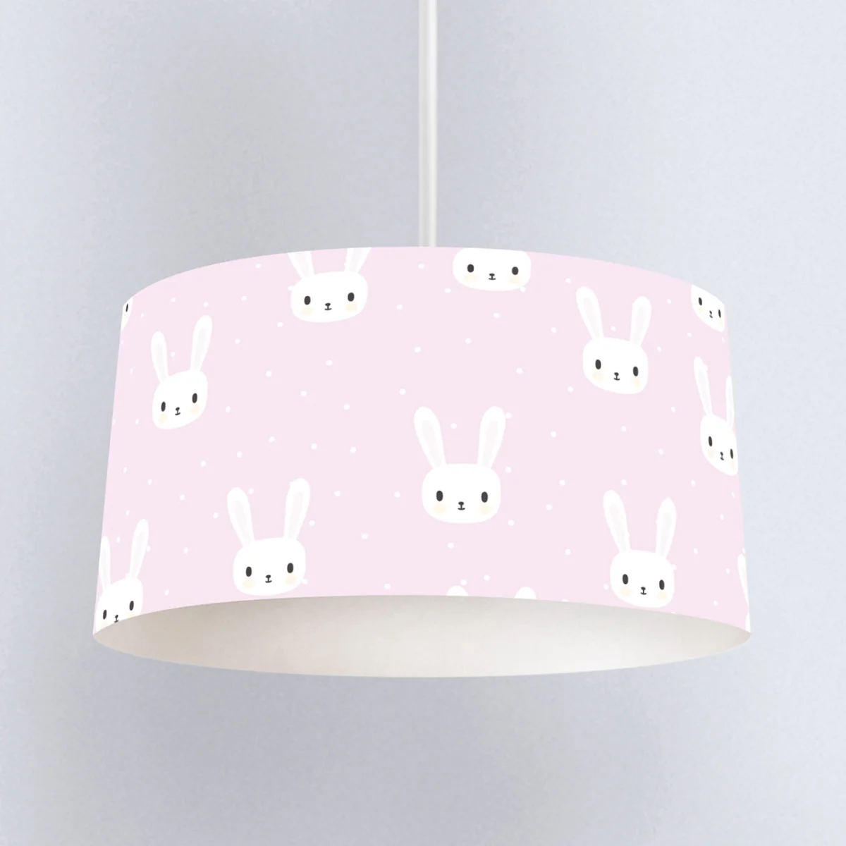 Tavşanlar Sarkıt Avize | Pembe puantiye Desenli