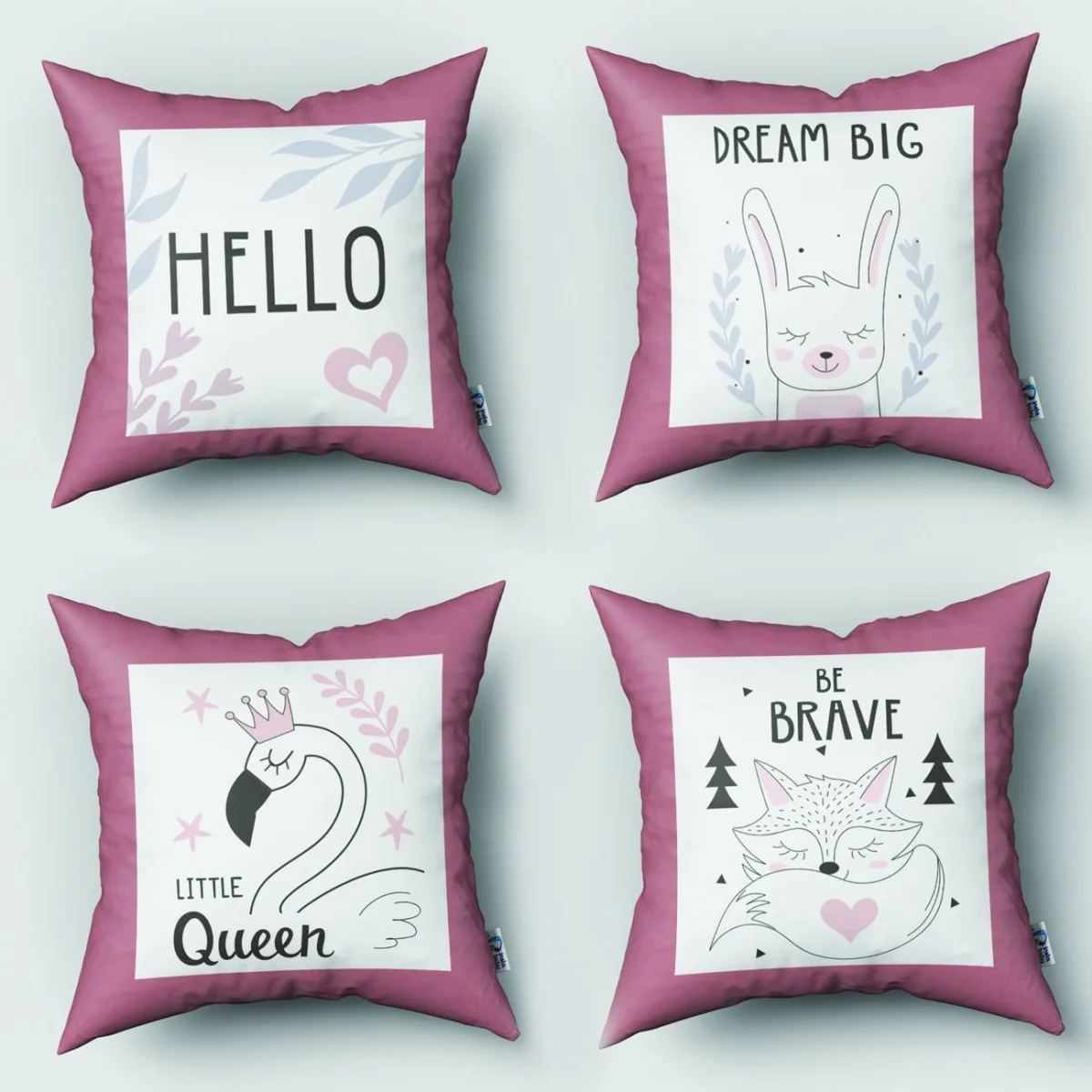 Özel Tasarım 4lü Kırlent | Bebek ve Çocuk Odası