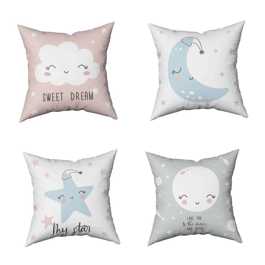 Özel Tasarım 4lü Kırlent | Bebek ve Çocuk Odası