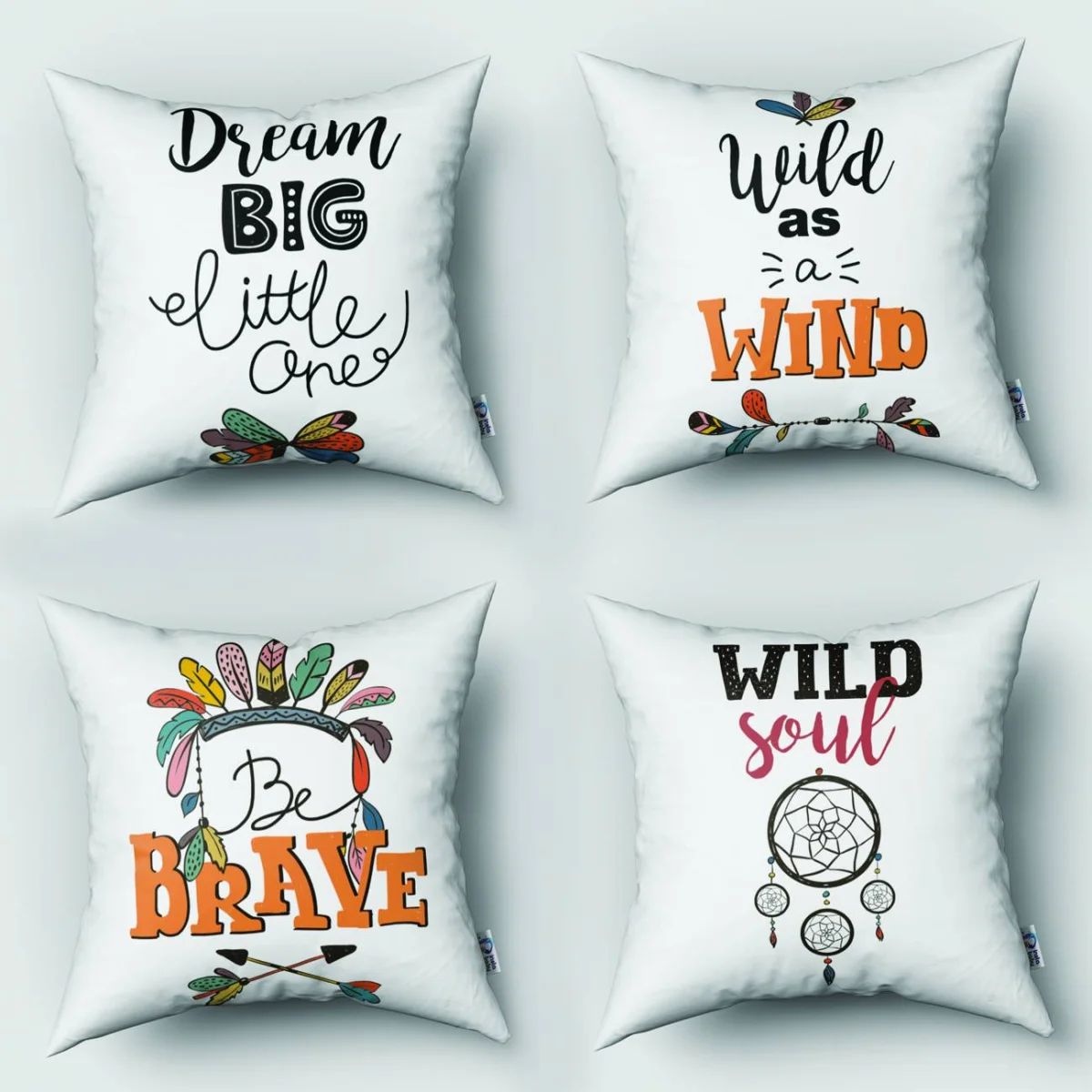 Özel Tasarım 4lü Kırlent | Bebek ve Çocuk Odası