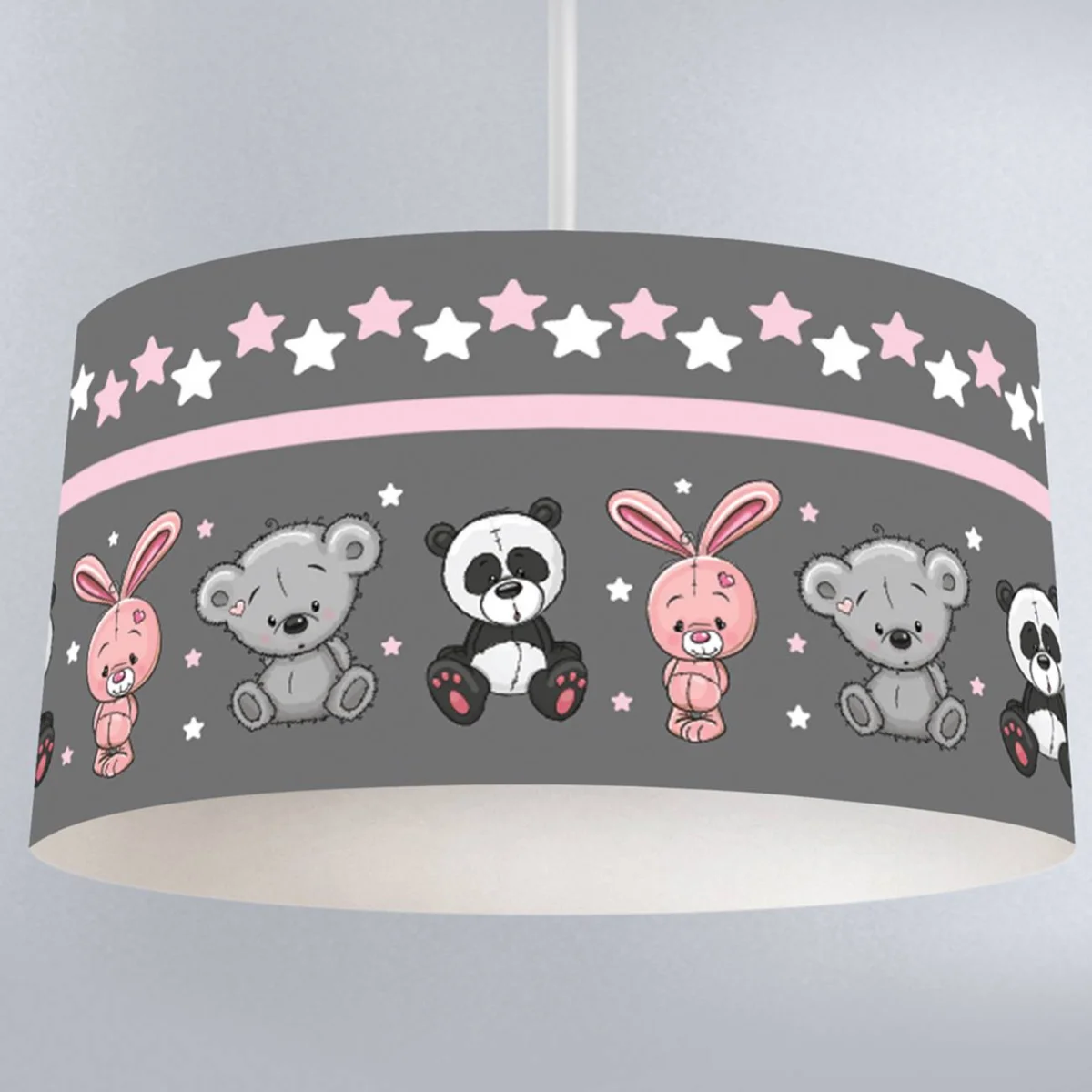 Hayvanlar Sarkıt Avize | Gri yıldızlar, seksek oyunu Desenli