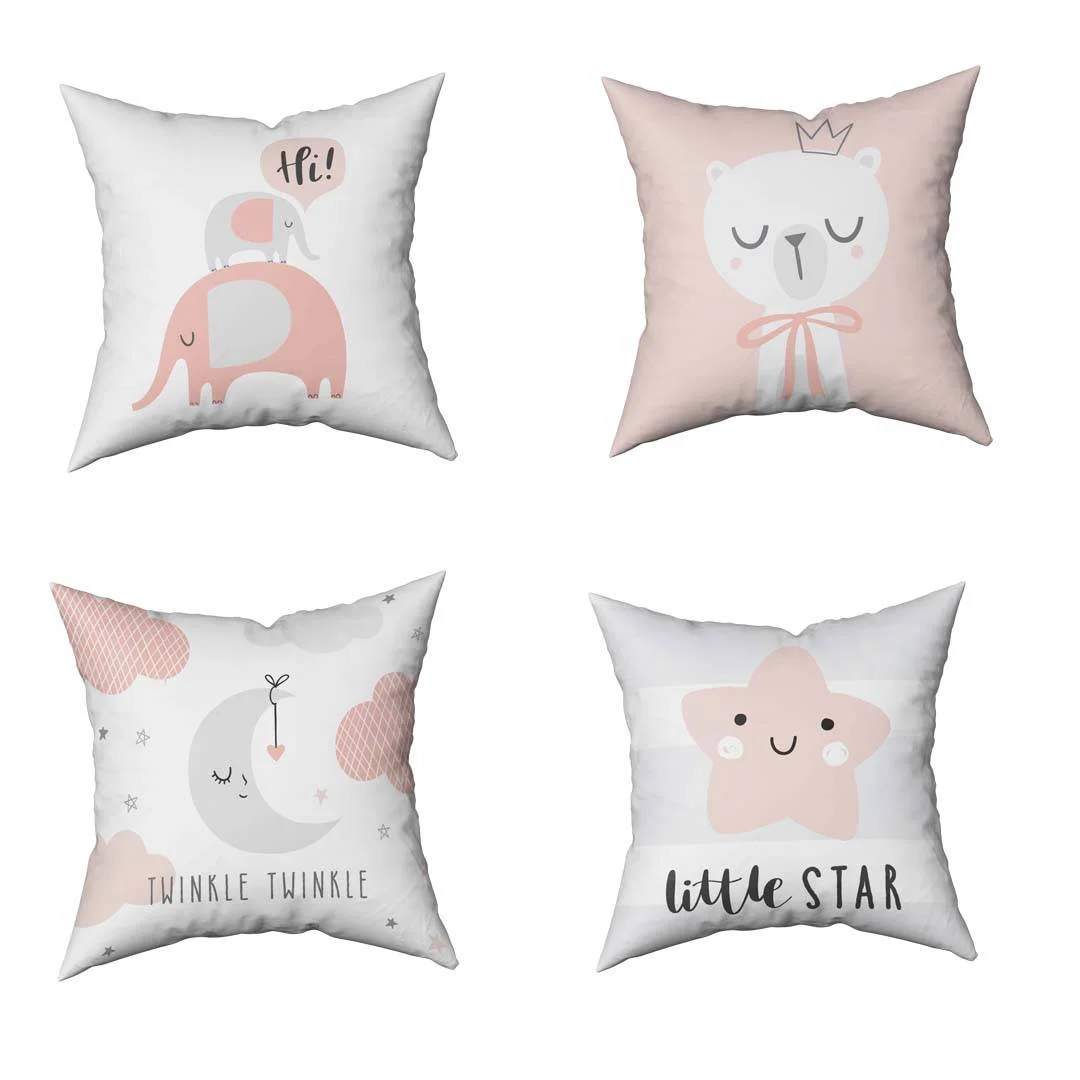 Özel Tasarım 4lü Kırlent | Bebek ve Çocuk Odası