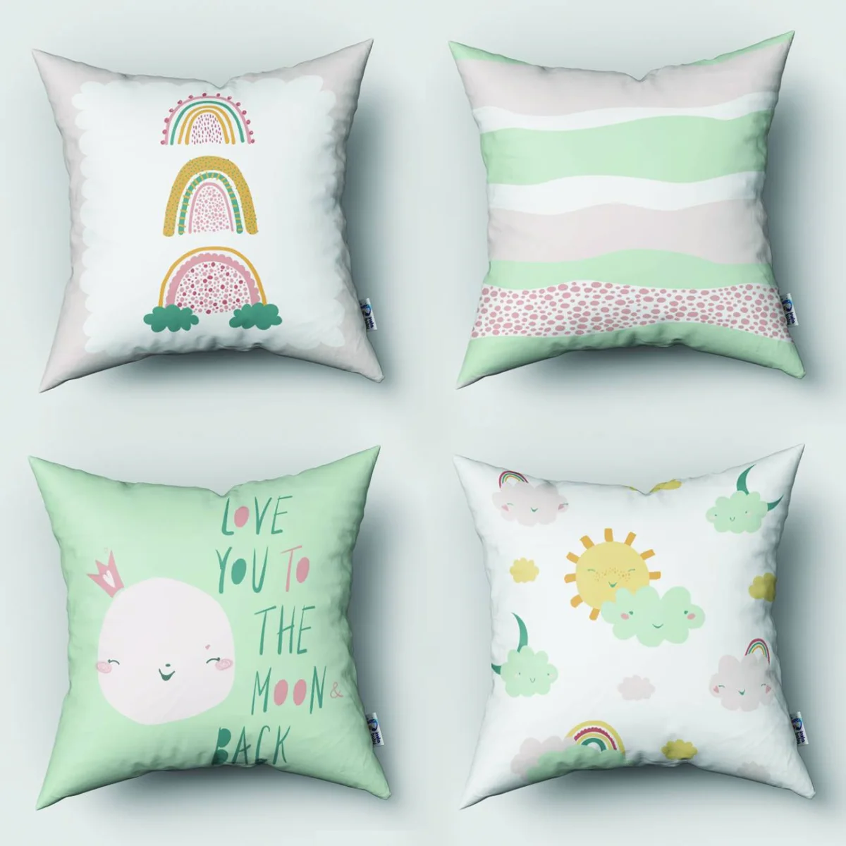 Özel Tasarım 4lü Kırlent | Bebek ve Çocuk Odası