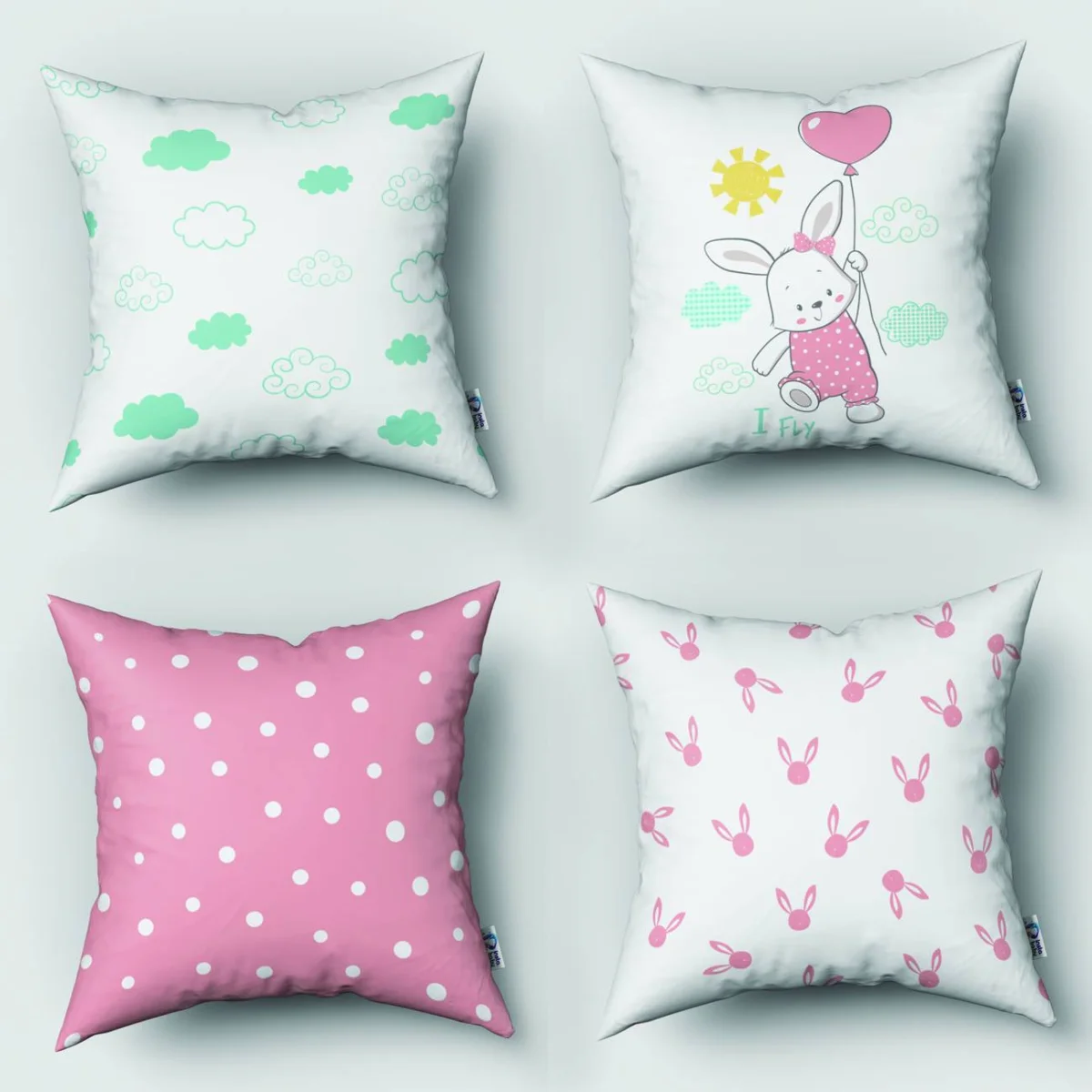 Özel Tasarım 4lü Kırlent | Bebek ve Çocuk Odası