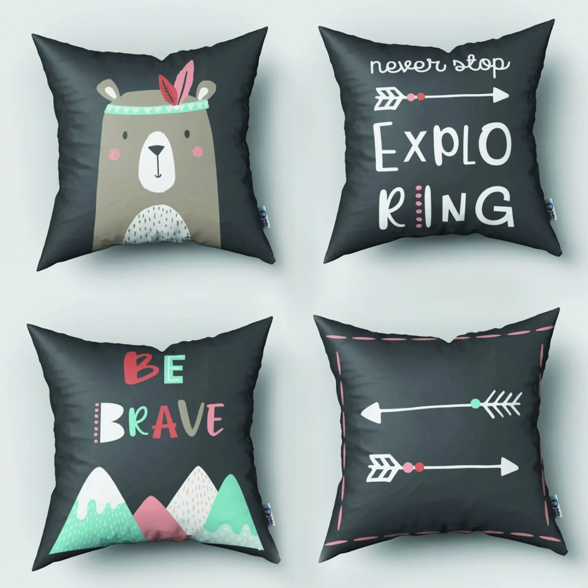 Özel Tasarım 4lü Kırlent | Bebek ve Çocuk Odası