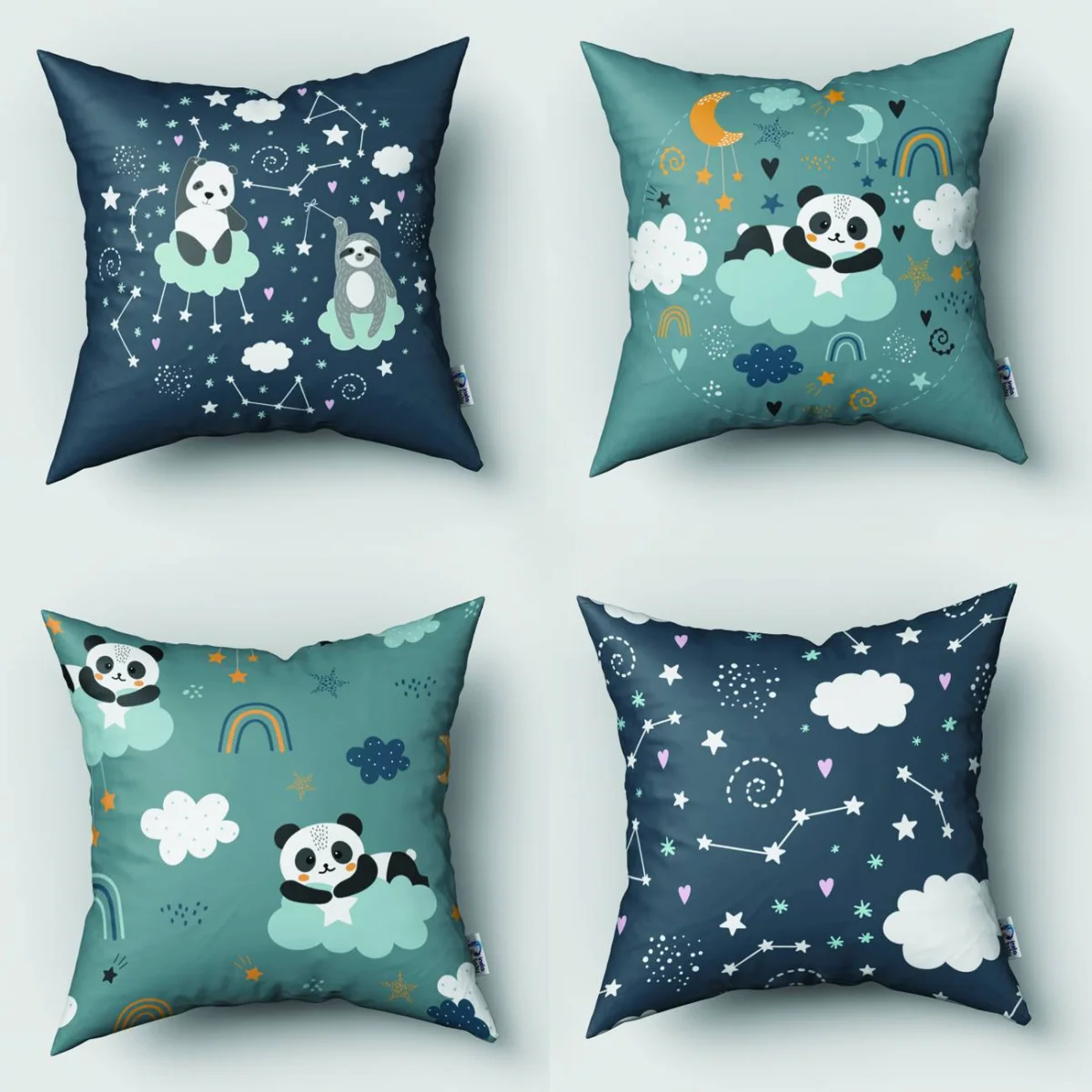 Özel Tasarım 4lü Kırlent | Bebek ve Çocuk Odası