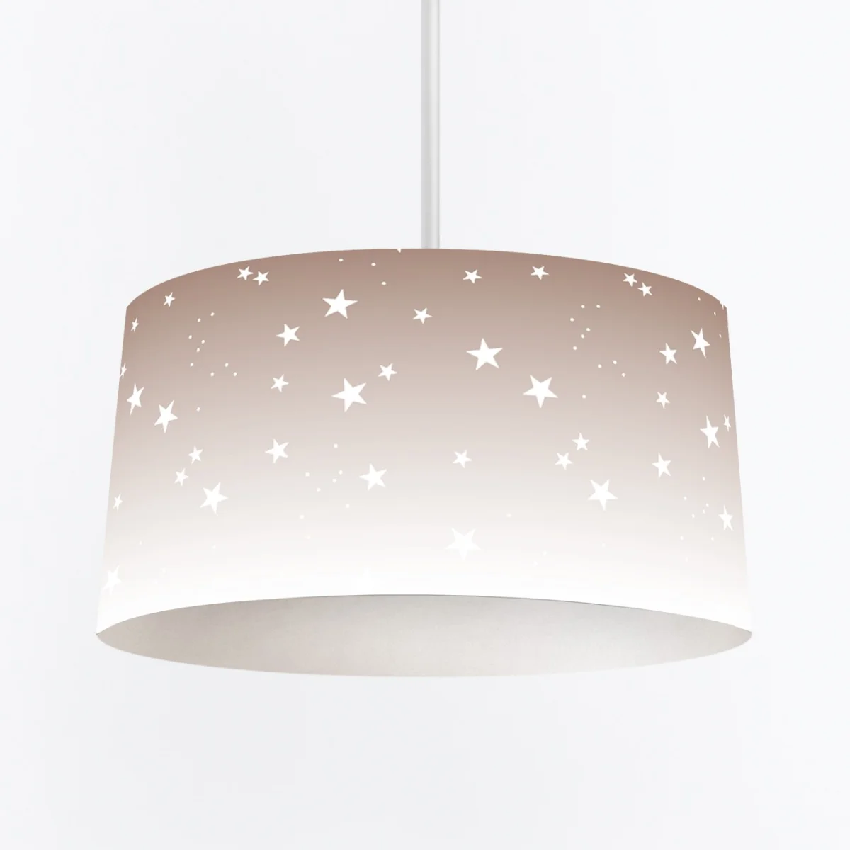 Yıldızlar Sarkıt Avize | Bej küçük yıldızlar, degrade renk geçişi Desenli