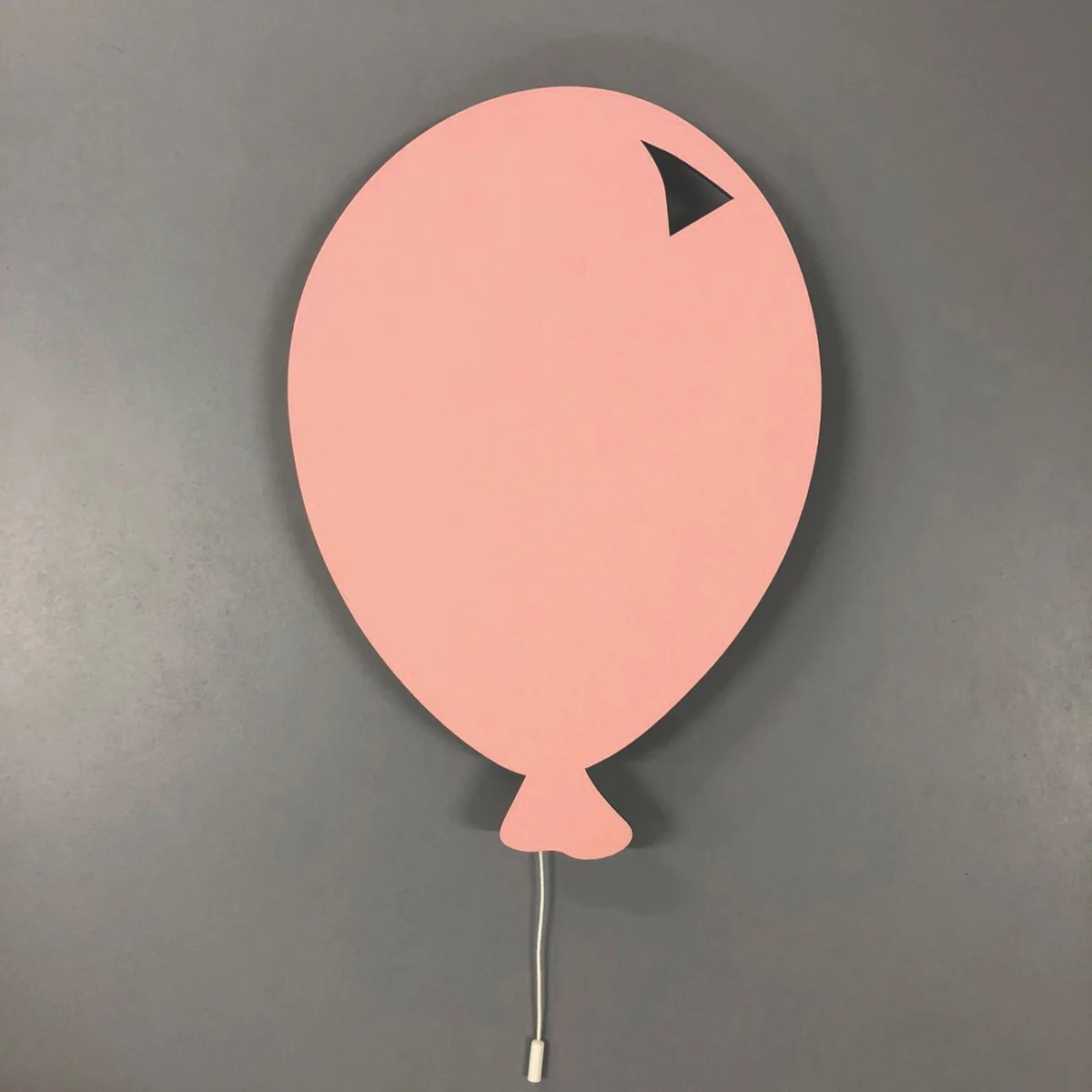 Balon Tasarım Avize | Pembe siyah üçgen, beyaz kablo ve anahtar Desenli