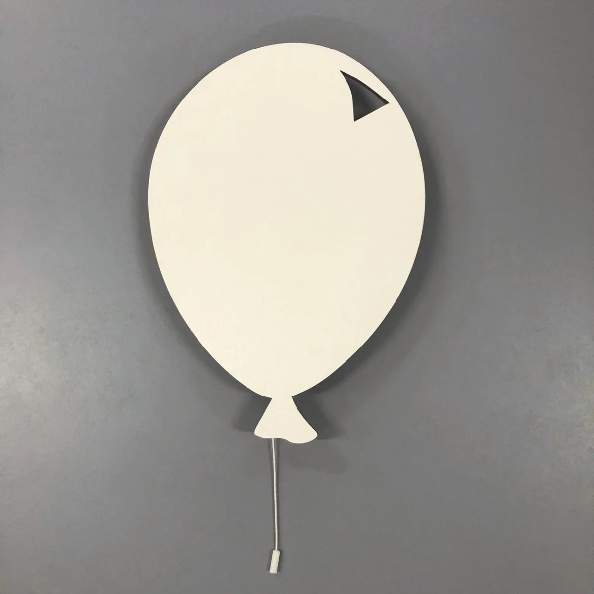 Balon Tasarım Avize | Beyaz üçgen kesik, çekme ipi Desenli