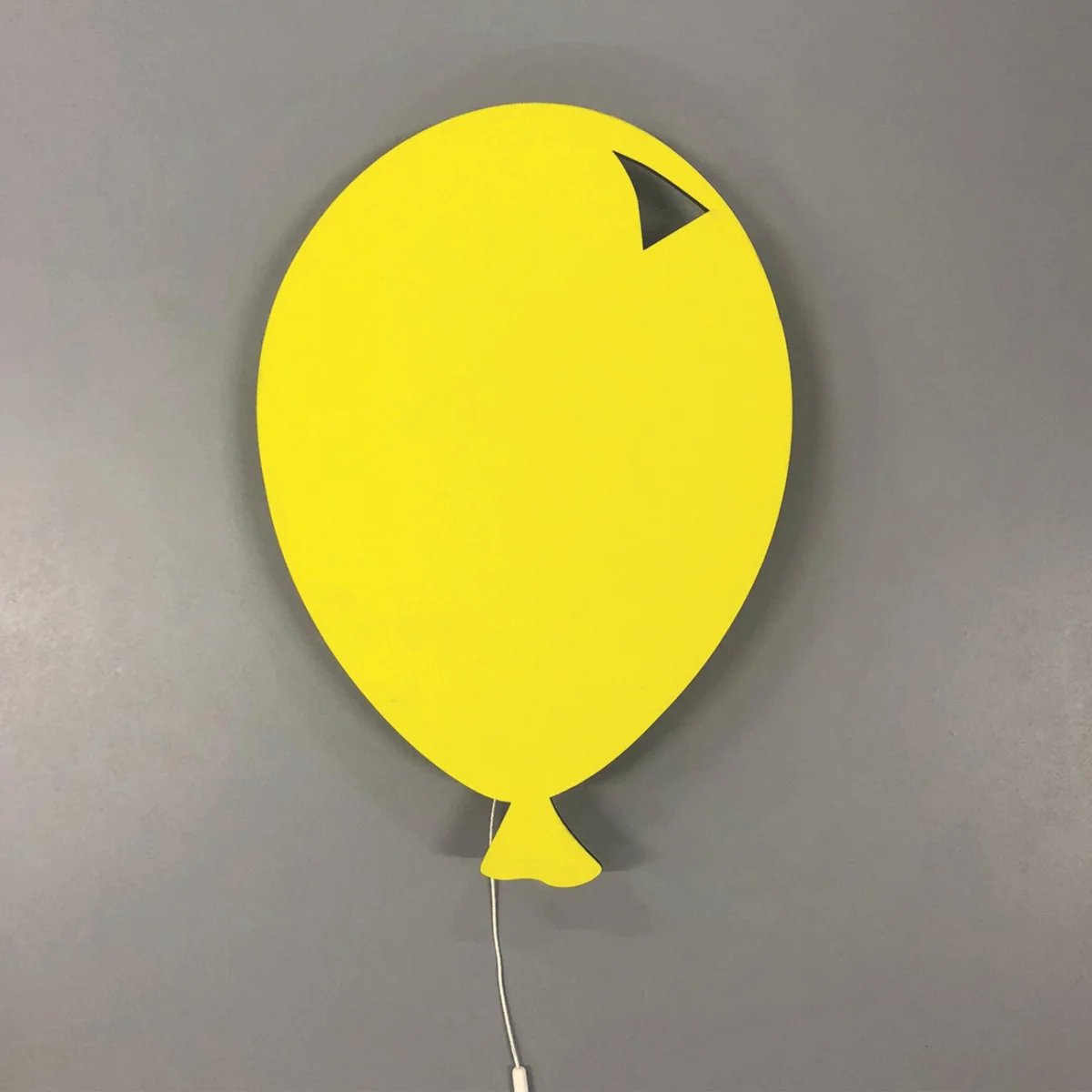 Balon Tasarım Avize | Sarı siyah üçgen kesim detayı Desenli