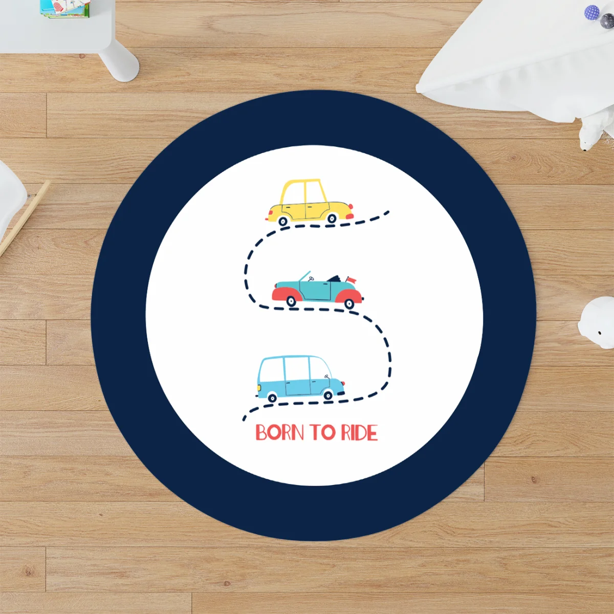 Özel Tasarım Yuvarlak Halı | Bebek ve Çocuk Odası