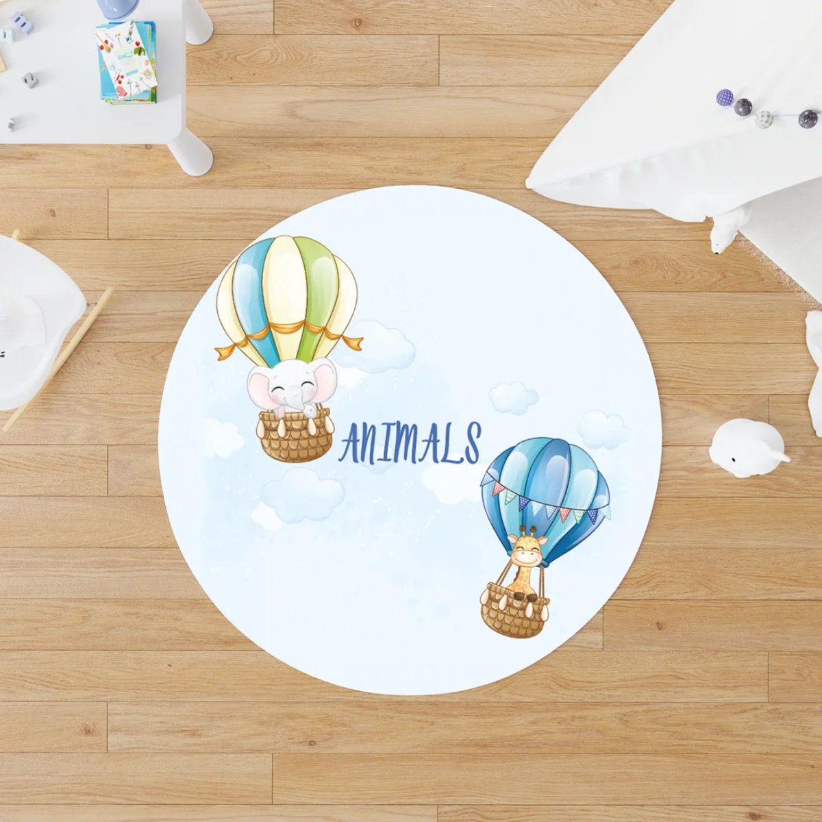 Özel Tasarım Yuvarlak Halı | Bebek ve Çocuk Odası