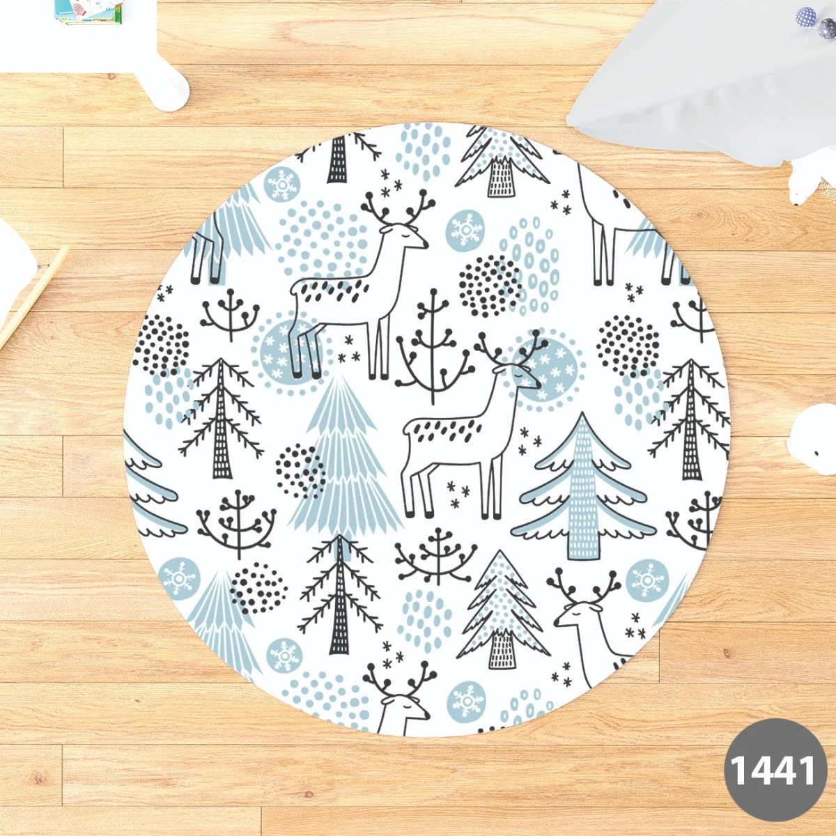 Korsan Zürafa Yuvarlak Halı | Bej korsan kıyafetli zürafa, korsan bayrağı Desenli