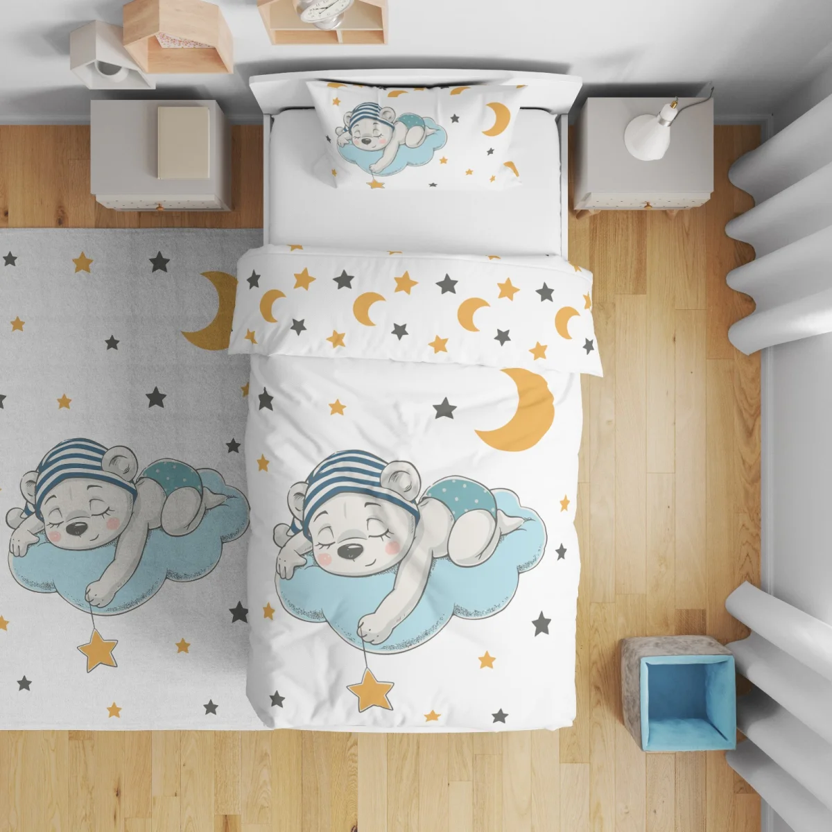 Özel Tasarım Çift Taraflı Nevresim | Bebek ve Çocuk Odası