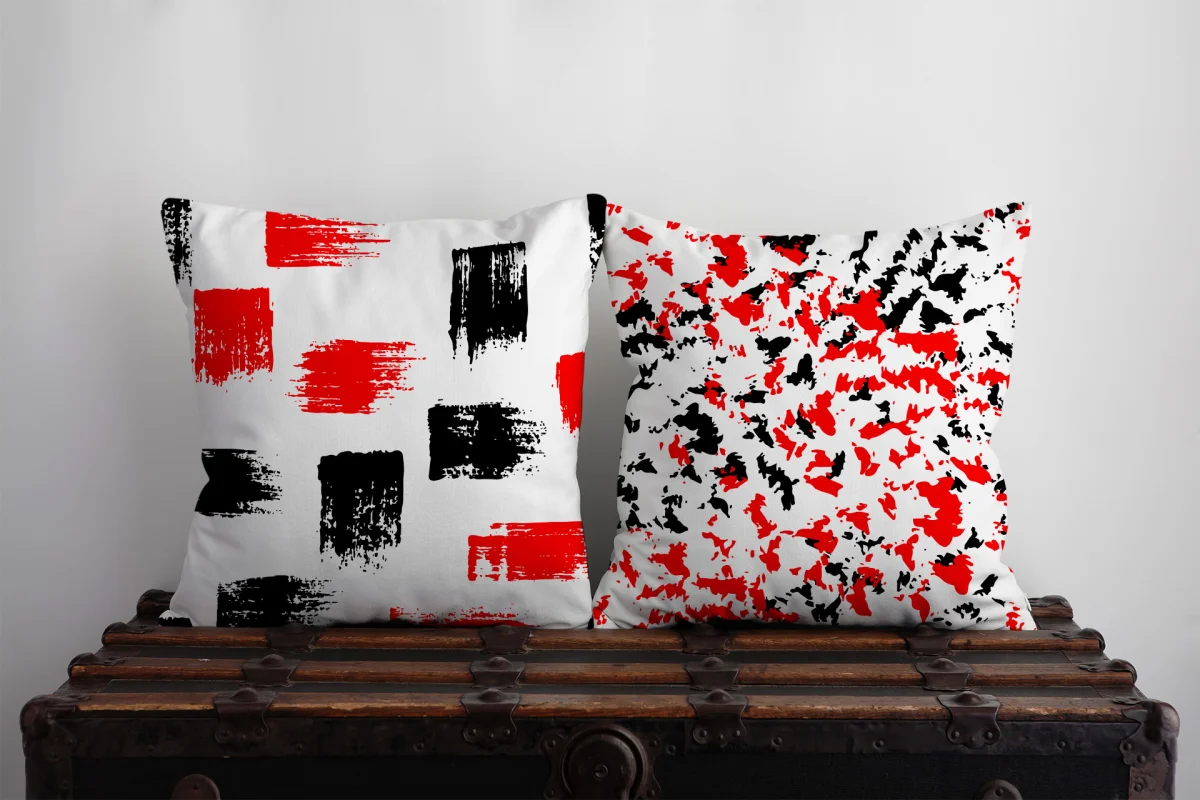 Korsan Temalı Rakun İkili Kırlent | Beyaz gemici direksiyonu, çapa Desenli