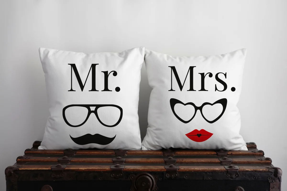 Prenses İkili Kırlent | Mavi kale, kuş Desenli